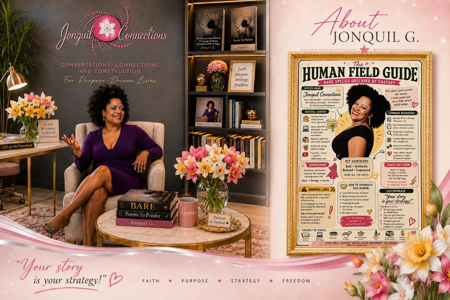 About Jonquil G. Faith. Purpose. Strategy. Freedom.