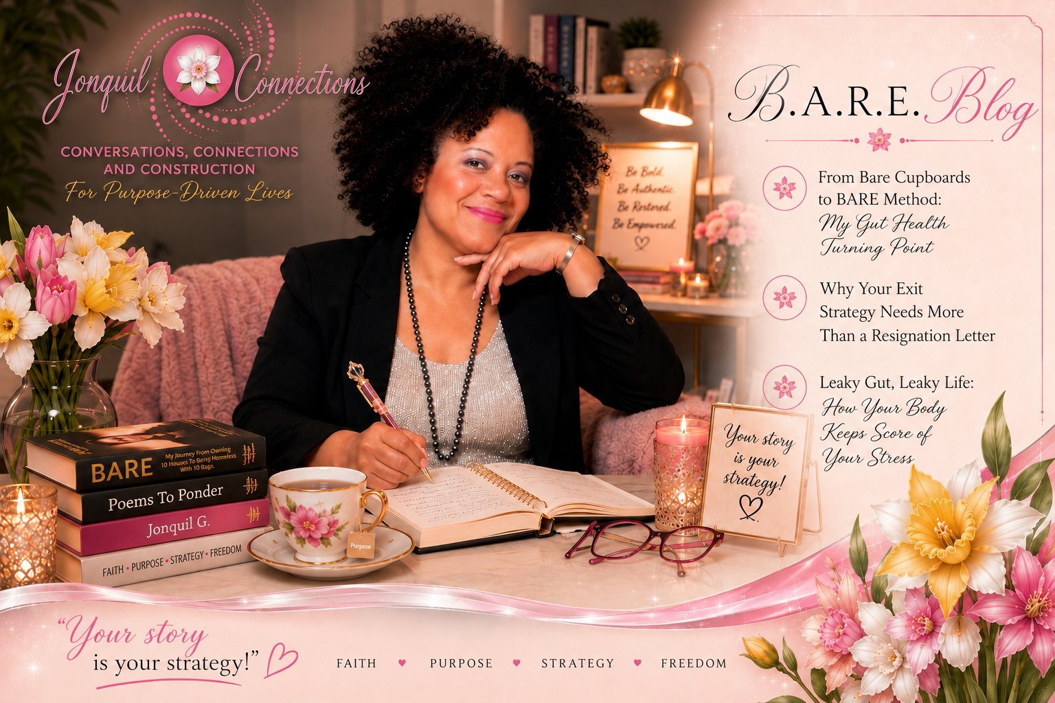 B.A.R.E. Blog. Jonquil Connections. For purpose-driven lives.